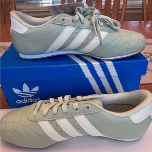 Adidas Mint and White Classic Sneakers